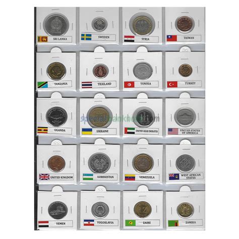 100 Different Countries Coins Collection Original Set With Album