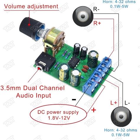 Teenspirit TDA2822M 2 0 Stereo Ses Amplifikatörü Kurulu Çift Fiyatı