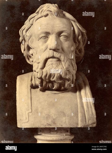 Lycurgus Spartan Lawgiver Murble Bust Greek Sculpture Albumen Print