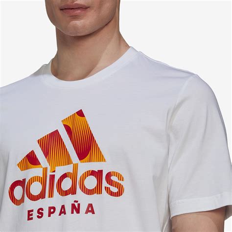 T shirt adidas Espagne 2022 DNA GR Blanc Vêtements Officiels Homme