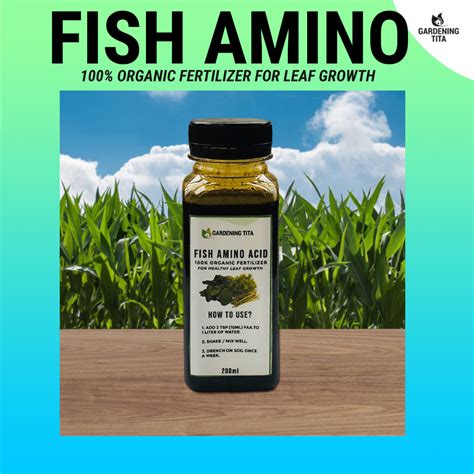 Ml Fish Amino Acid Organic Fertilizer For Plants Vegetables