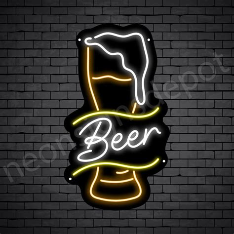 Retro Full Beer Neon Signs Depot