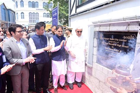 Manoj Sinha Inaugurates Transformed Polo View Market Kashmir News Trust