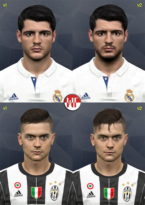 Ultigamerz PES 2017 Alvaro Morata And Paulo Dybala Faces