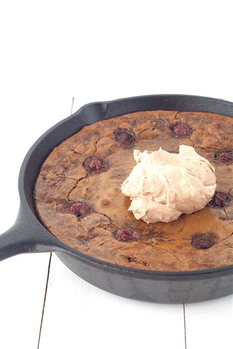 Amazing Black Forest Skillet Brownie Sweetest Menu Recipe Skillet