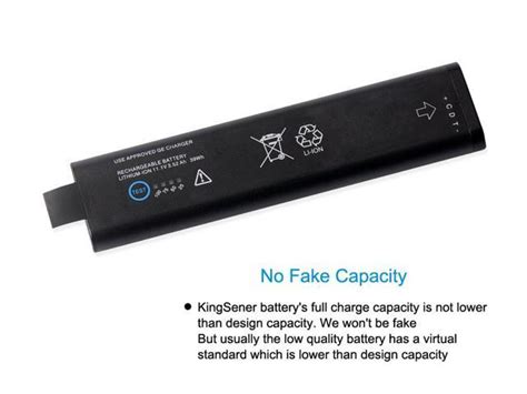 KingSener New SM201 6 Rechargeable Battery For GE DASH 3000 4000 5000