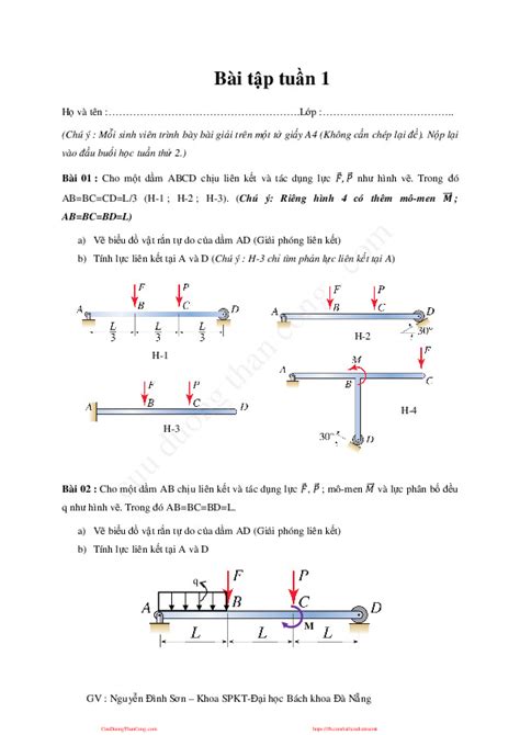 [PDF]Cơ Lý Thuyết - giáo trình, bài giảng, bài tập lớn, đề thi