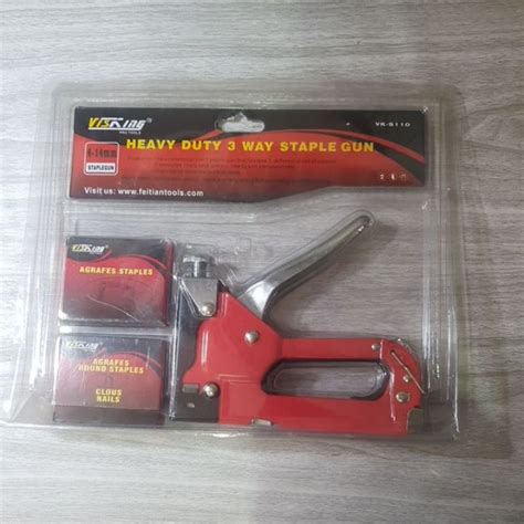 Jual Heavy Duty Way Staple Gun Set Dapat Isi Ulang Pac Shopee