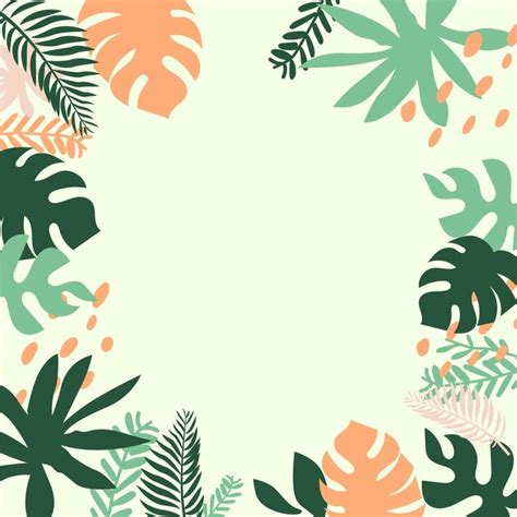 Premium Vector | This is an illustration of the tropical plant background