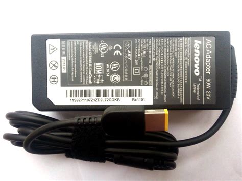 LENOVO Laptop Charger 20V 4 5A 90W With Power Cord Rectangular Pin