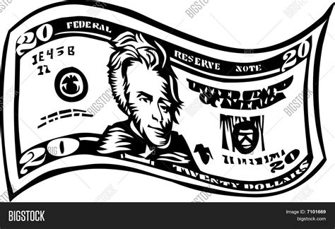 Twenty Dollar Bill Vector & Photo (Free Trial) | Bigstock