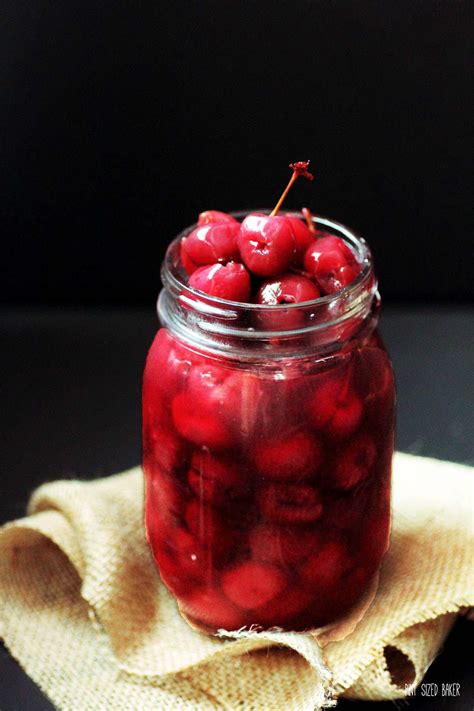 homemade Maraschino Cherries 2 - Pint Sized Baker