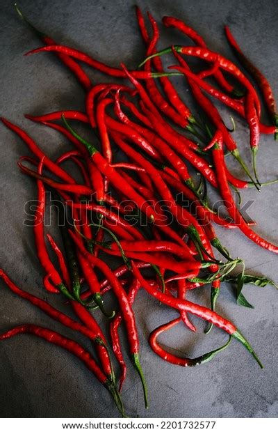 Long Red Hot Cayenne Pepper Om Stock Photo Shutterstock