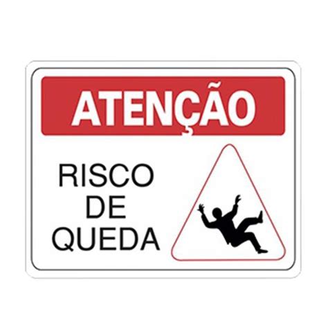 Placa Advert Ncia Aten O Risco De Queda Unidade Acesso Placas