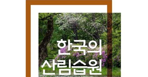 산림청·국립수목원 한국의 산림습원 백서 발간