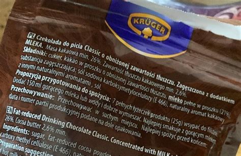 Krüger Classic Czekolada do picia o obniżonej zawartości tłuszczu 125 g