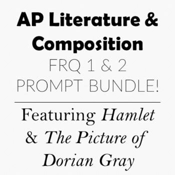 AP Lit 2 Prompt FRQ Essay Bundle Prose And Poetry Prompts By Ms