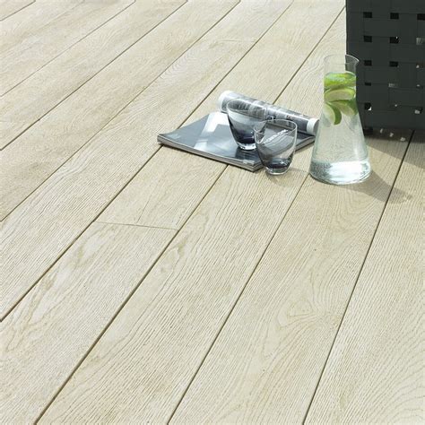 Millboard Enhanced Grain Limed Oak Decking Boards Kebur Garden Materials