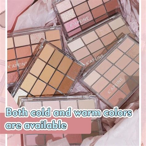 K APEINE Colors Eyeshadow Palette Matte Peral Shimmer Nude Brown Matte Glitter Eye Shadow