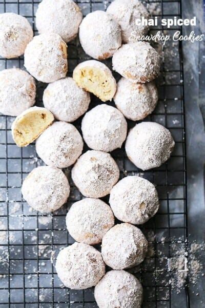 Chai Spiced Snowdrop Cookies Recipe Diethood