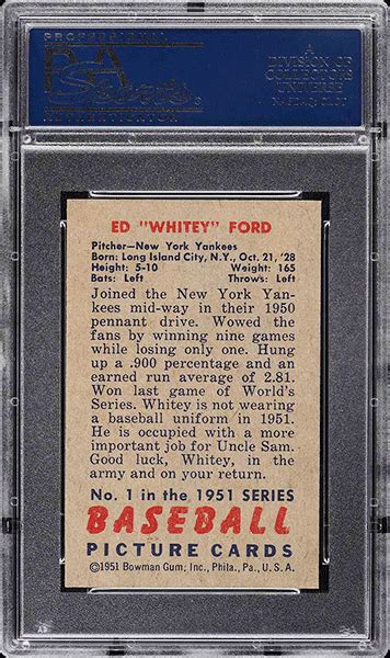 The Best 1951 Bowman Baseball Cards Highest Selling Prices