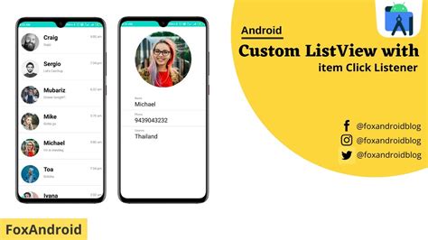 Custom Listview With Item Click In Android Listview In Android