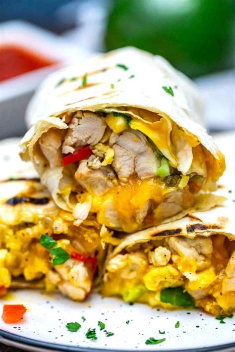 Really nice recipes. Every hour. — California Chicken Breakfast Burrito ...