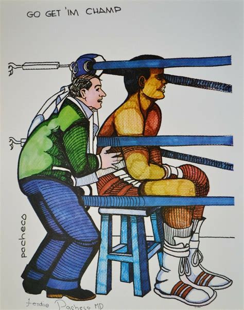 Ferdie Pacheco “Go Get ‘Im Champ” Muhammad Ali, 20″x16″ | Bilotta Gallery