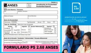 Formulario P S 2 68 Cómo descargar el formulario de ayuda escolar