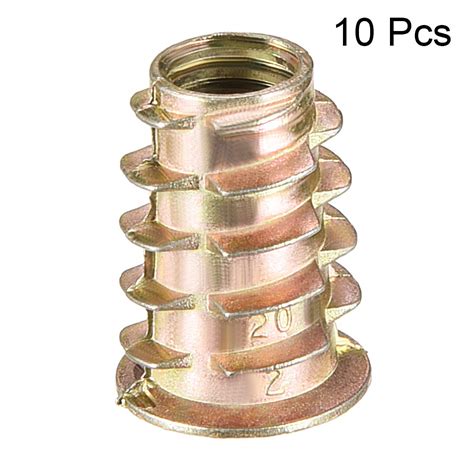 Uxcell Threaded Insert Nuts Zinc Alloy Hex Socket M Internal Threads