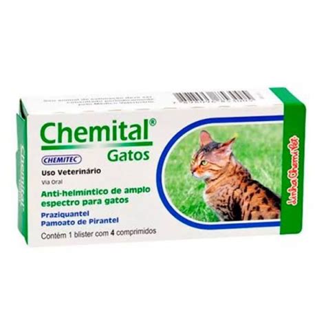 Verm Fugo Chemital Para Gatos Comprimidos Pet Crazy