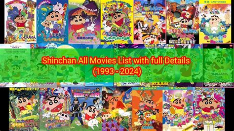 Shinchan All Movies List With Full Details 1993 2024 Crayon Shin