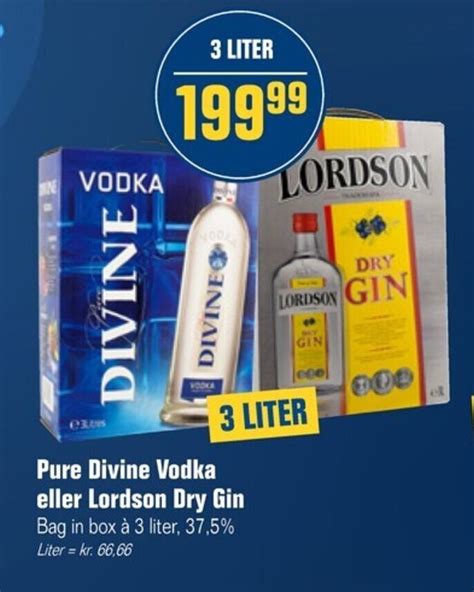 Pure Divine Vodka Eller Lordson Dry Gin Tilbud Hos Poetzsch Padborg