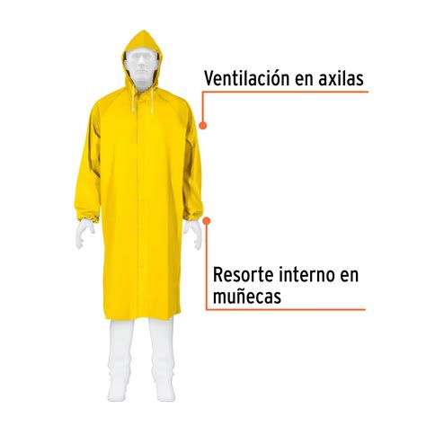 Gabardina Impermeable Triple Capa Talla Ch Truper Expert