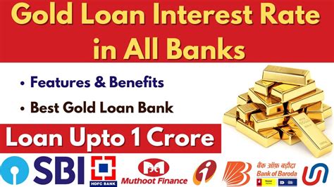 Gold Loan Interest Rate In All Banks Best Gold Loan Bank In India