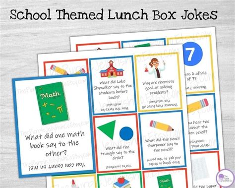 Back To School Lunch Box Jokes Lunch Box Notes For Kids Lunchbox