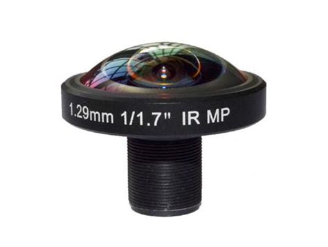 m12 s mount positive F-theta plus distortion panomorph fisheye cctv lens 1.29mm 1/1.7inch 10M ir ...