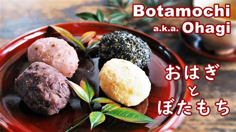 おはぎ（ぼたもち）の作り方・違いは？ 同じもの？ How To Make Ohagi Botamochi Youtube