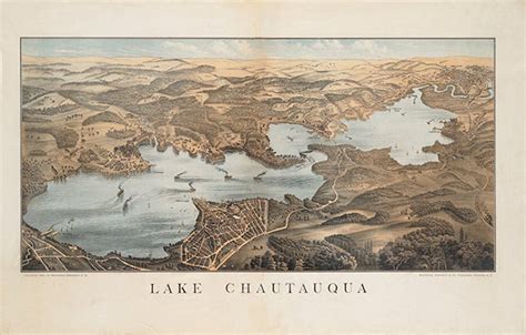 Chautauqua New York, Chautauqua Lake, Vintage Map, Etsy Vintage, Vintage World Maps, Composition ...