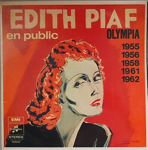 Edith Piaf En Public Olympia Live Vinyl