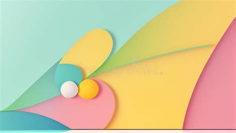 Soft Pastel Tones in Abstract PowerPoint Background Stock Illustration ...