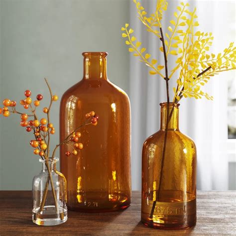 Amber Glass Vase Hearth And Hand™ With Magnolia Target Fall Decor Inspiration Amber Glass