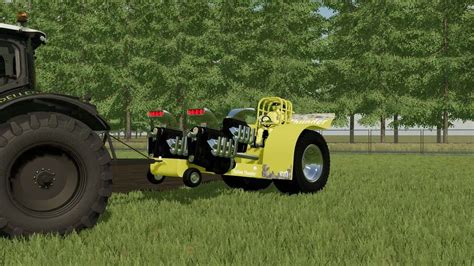 Yellow Thunder Pulling Tractor v1.0 FS22 Mod | Farming Simulator 22 Mod