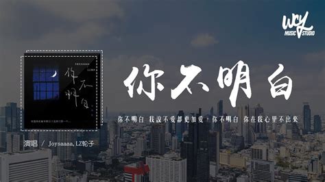 Joysaaaa Lz轮子 你不明白 说唱版 「你不明白 我说不爱都更加爱，你不明白 你在我心里不出来」 4k Video 【動態歌詞 Pīn Yīn Gē Cí】 Joysaaaa