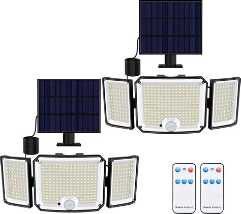 Solar Lights Outdoor 346 LED Solar Powered Security Light IP65