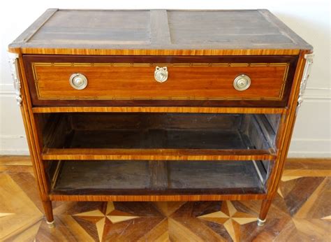 Louis Xvi Marquetry Commode Writing Desk