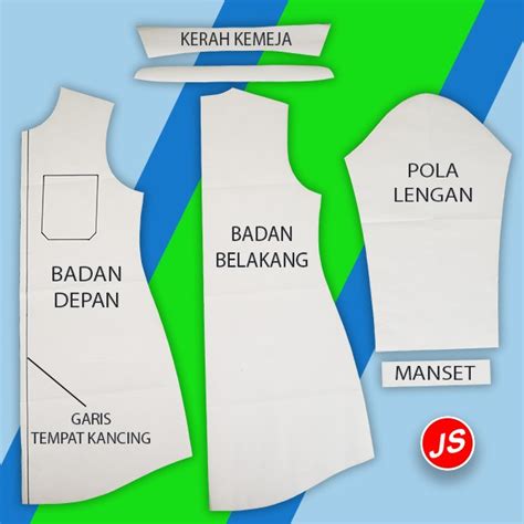 Gambar Pola Kerah Kemeja Pulp