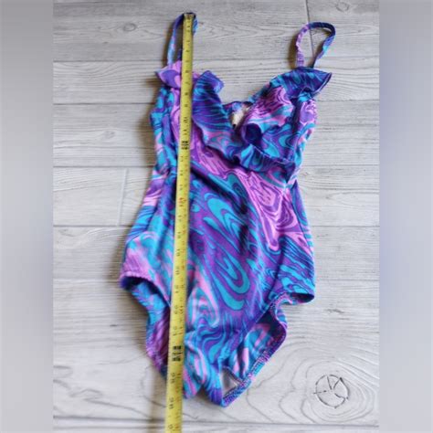 Robby Len Vintage Swimsuit One Piece Bathing Suit Ruf Gem