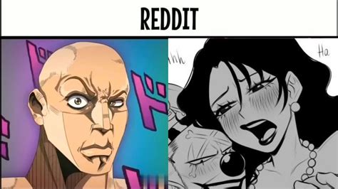 One Piece Female Edition Anime Vs Reddit The Rock Reaction Meme