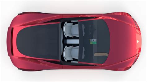 Tesla Roadster D Blend Dae Fbx Obj